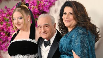 Martin Scorsese con sus hijas, Francesca y Cathy