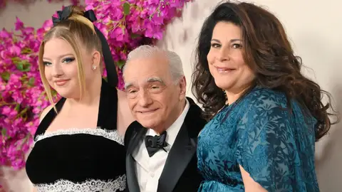 Martin Scorsese con sus hijas, Francesca y Cathy Martin Scorsese con sus hijas, Francesca y Cathy