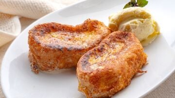 Torrijas borrachas con helado, de Karlos Arguiñano: "Una receta clásica, fácil y deliciosa"