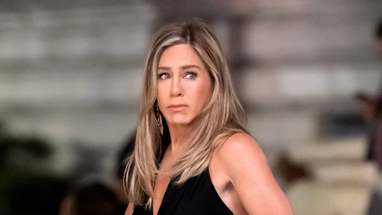 Jennifer Aniston rodando la serie The Morning Show en la New York Public Library Jennifer Aniston rodando la serie The Morning Show en la New York Public Library