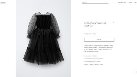 Disfraz de bruja para niña