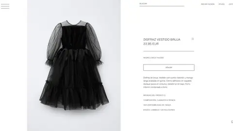 Disfraz de bruja para niña Disfraz de bruja para niña