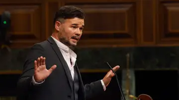 Gabriel Rufián, durante una intervención en el Congreso Gabriel Rufián, durante una intervención en el Congreso