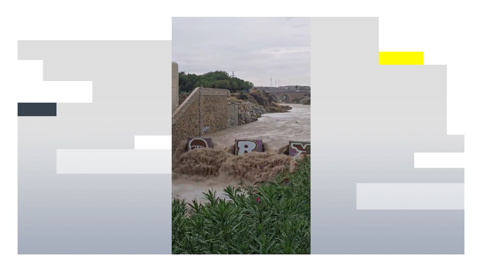 Inundaciones en Alicante: el Barranco de las Ovejas se convierte en río tras las intensas lluvias de la DANA Alice