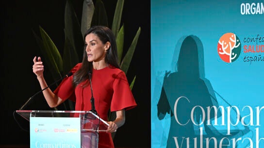 La reina Letizia interviene durante el acto institucional del 'D&iacute;a Mundial de la Salud Mental 2025'