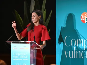 La reina Letizia interviene durante el acto institucional del 'Día Mundial de la Salud Mental 2025' La reina Letizia interviene durante el acto institucional del 'Día Mundial de la Salud Mental 2025'