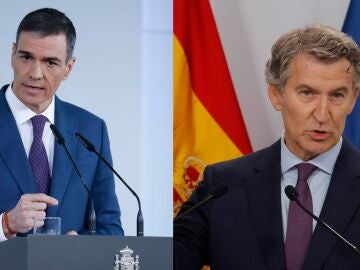 Pedro Sánchez y Feijóo