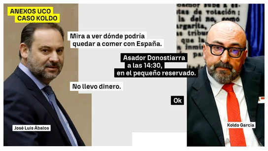 Conversaciones entre Koldo García y José Luis Ábalos Antena3 Noticias