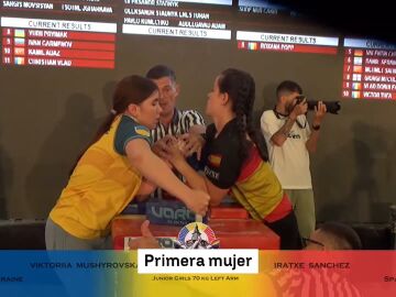 Iratxe Sánchez, en plena competición Iratxe Sánchez, en plena competición