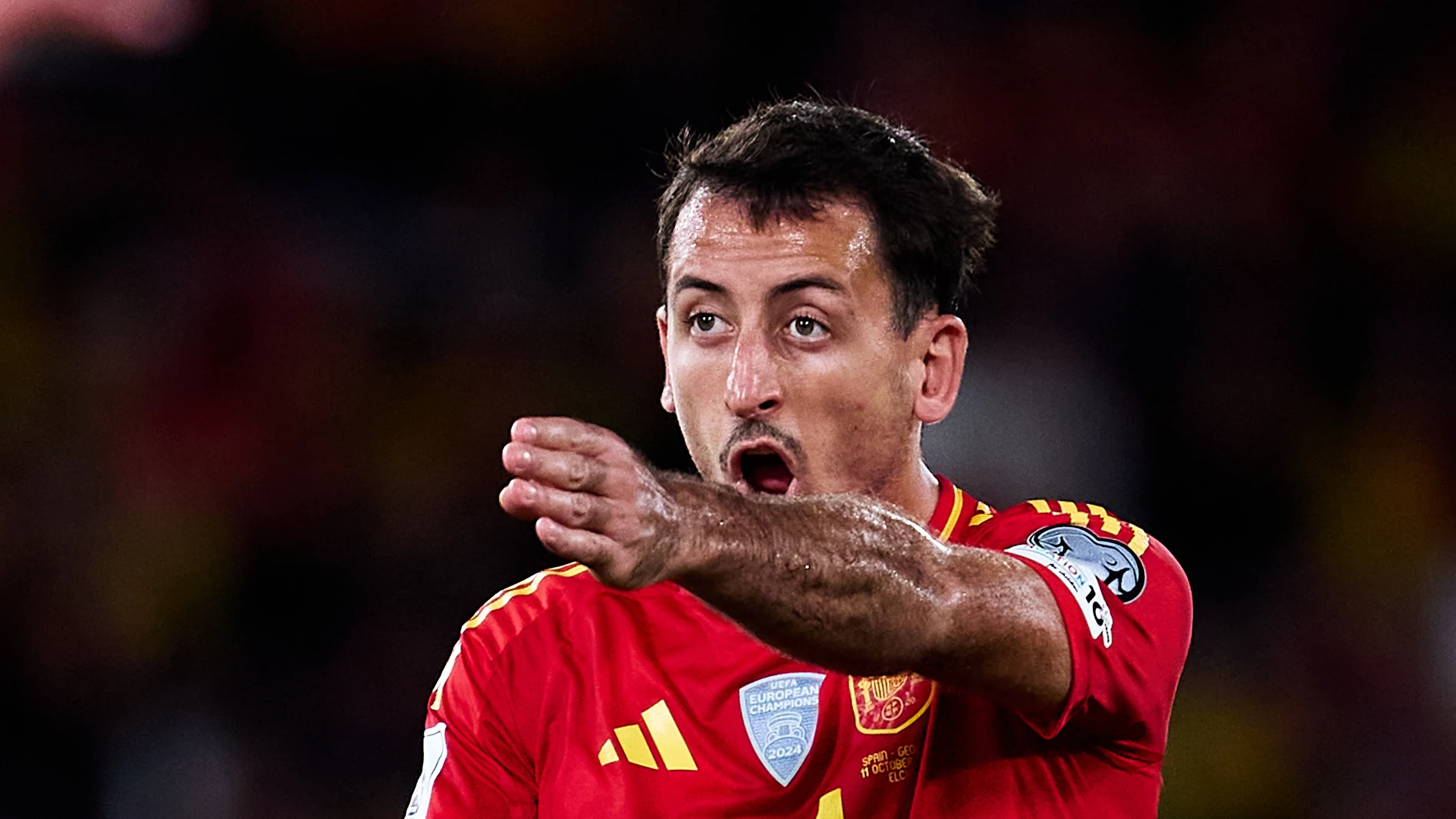 Mikel Oyarzabal en el partido contra Georgia Mikel Oyarzabal en el partido contra Georgia