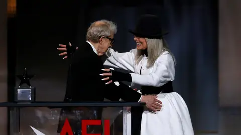 Woody Allen y Diane Keaton en 2017 Woody Allen y Diane Keaton en 2017