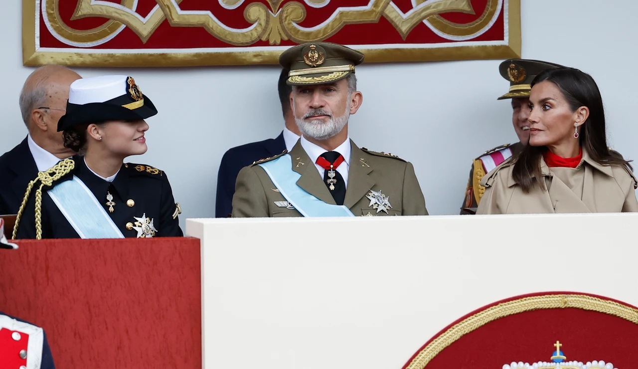 Imagen de archivo de los reyes de España, Felipe VI y Letizia, y la princesa de Asturias, Leonor de Borbón