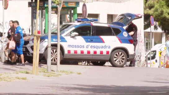 Imagen de los mossos d'esquadra en Hospitalet de Llobregat.
