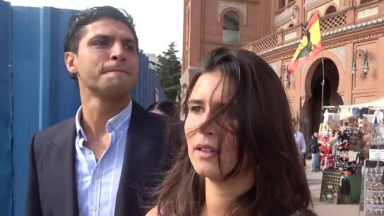 Tana Rivera, junto a su amigo Tom&aacute;s P&aacute;ramo