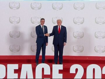 Saludo Sánchez Trump