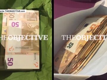 Billetes en el despacho de ábalos
