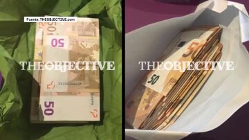 Billetes en el despacho de ábalos