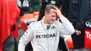 Michael Schumacher en su &uacute;ltima carrera en la F&oacute;rmula 1