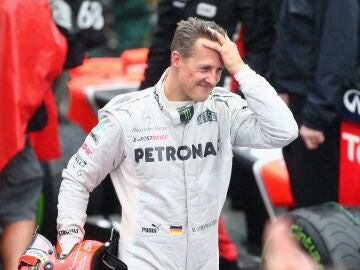 Michael Schumacher en su última carrera en la Fórmula 1