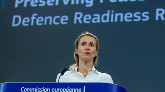 La Alta Representante de la UE para Asuntos Exteriores y Política de Seguridad, Kaja Kallas, en la presentación de la Hoja de Ruta de Preparación para la Defensa Europea 2030 La Alta Representante de la UE para Asuntos Exteriores y Política de Seguridad, Kaja Kallas, en la presentación de la Hoja de Ruta de Preparación para la Defensa Europea 2030