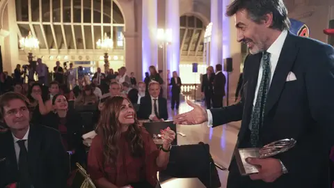 Juan del Val y Nuria Roca, en la gala Premio Planeta 2025 Juan del Val y Nuria Roca, en la gala Premio Planeta 2025