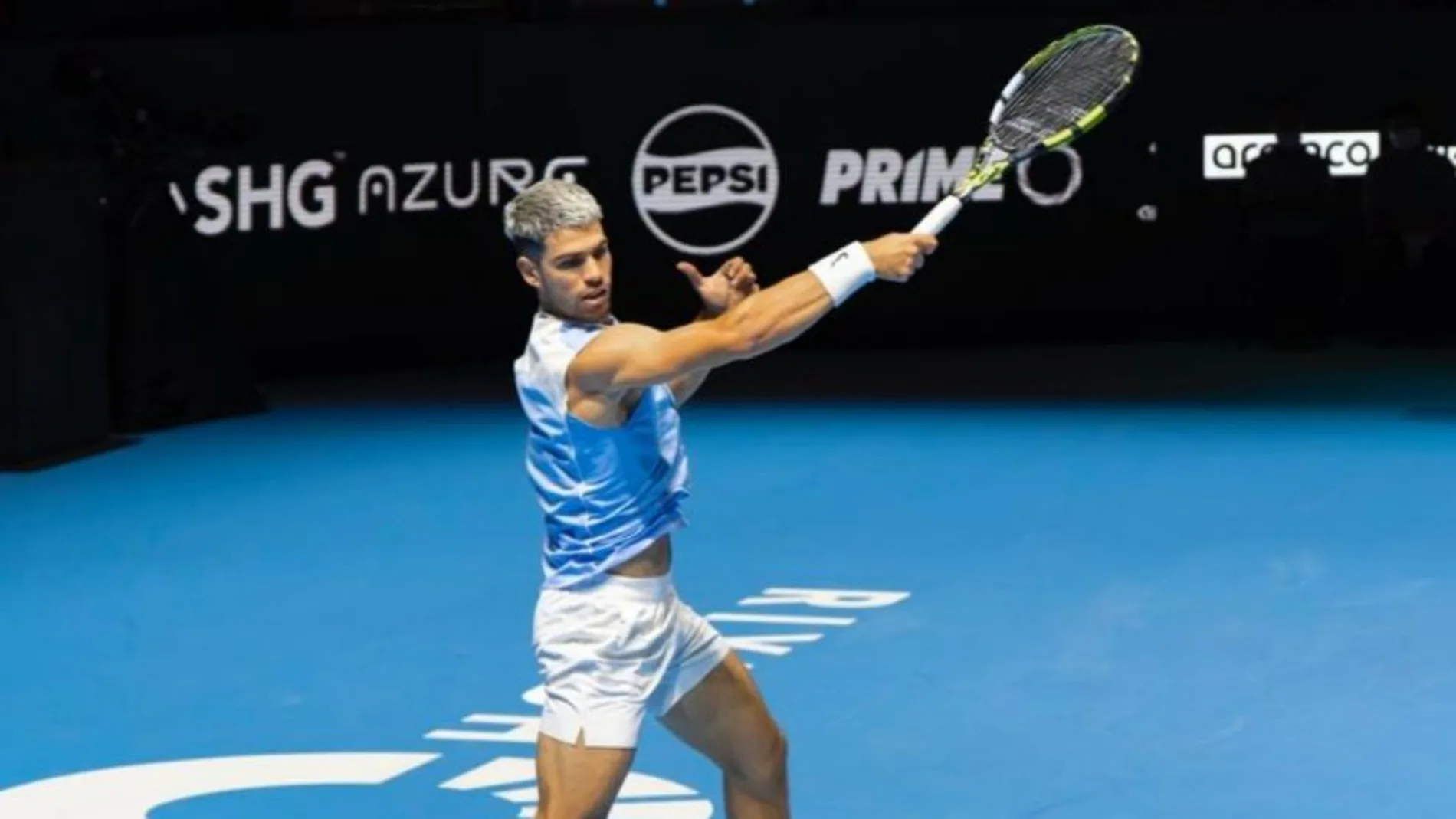 Alcaraz durante el Six Kings Slam Alcaraz durante el Six Kings Slam