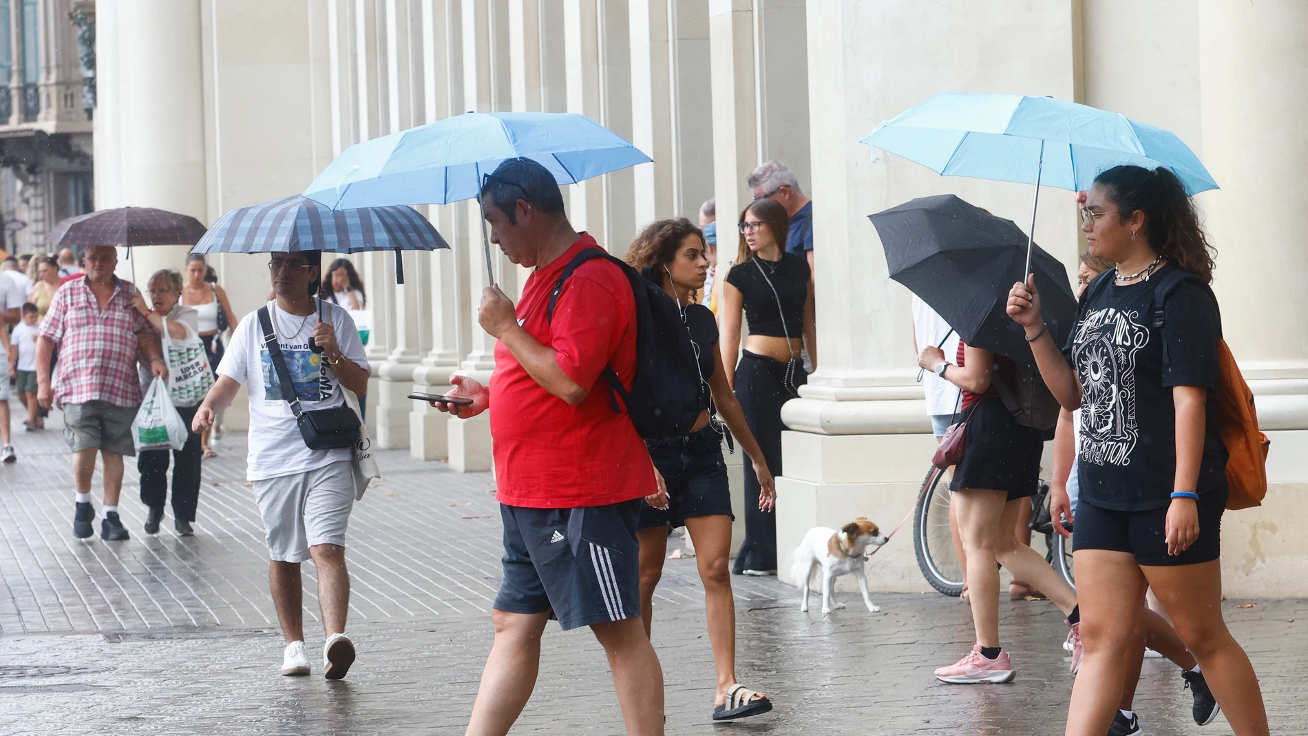 Foto de archivo de lluvias recientes en Barcelona Foto de archivo de lluvias recientes en Barcelona