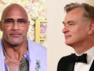 Dwayne 'The Rock' Johnson y Christopher Nolan Dwayne 'The Rock' Johnson y Christopher Nolan