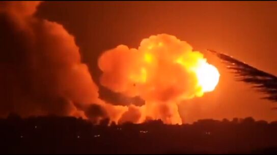 Bombardeo en Gaza