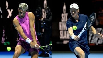 Carlos Alcaraz y Jannik Sinner, finalistas del Six Kings Slam 2025