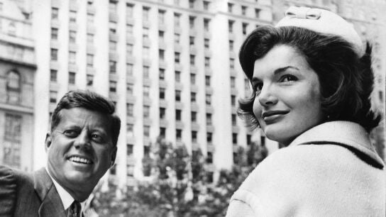 John F. Kennedy y Jacqueline Kennedy 