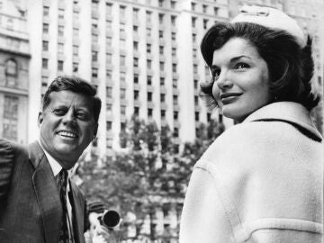 John F. Kennedy y Jacqueline Kennedy 