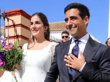 Blanca Llandres y Alberto Herrera en su boda Blanca Llandres y Alberto Herrera en su boda