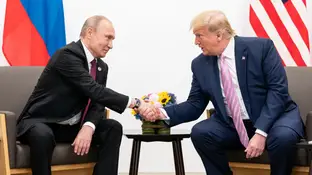 El presidente de Estados Unidos, Donald Trump, y el presidente de Rusia, Vladímir Putin El presidente de Estados Unidos, Donald Trump, y el presidente de Rusia, Vladímir Putin