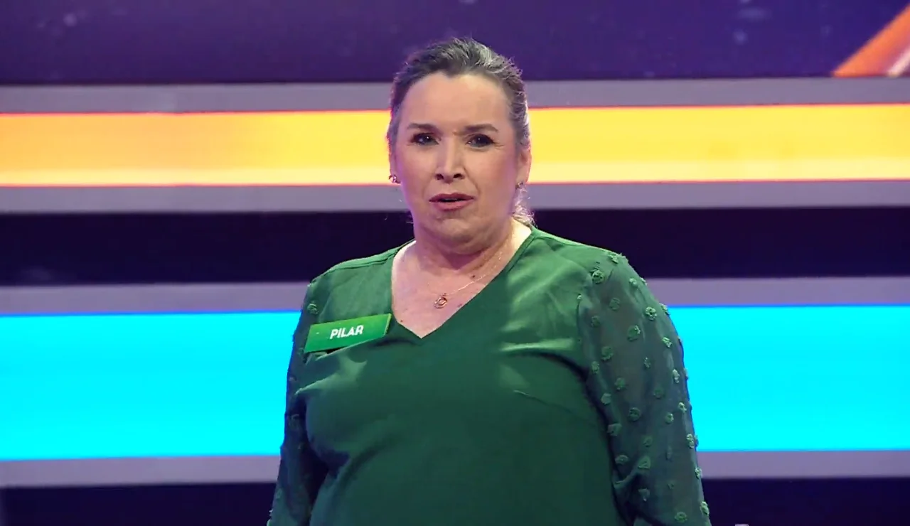 Pilar, concursante de La ruleta de la suerte noche
