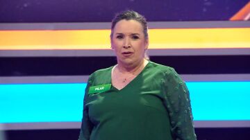Pilar, concursante de La ruleta de la suerte noche
