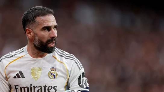 Dani Carvajal en un partido con el Real Madrid Dani Carvajal en un partido con el Real Madrid