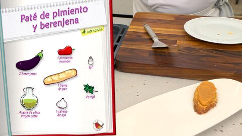 Ingredientes Paté de pimiento y berenjena