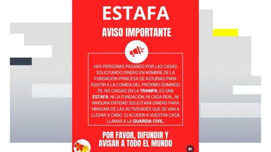 Alerta por la estafa