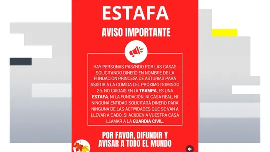 Alerta por la estafa Alerta por la estafa