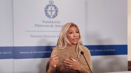 Serena Williams, en Oviedo antes de recibir el Princesa de Asturias de los Deportes