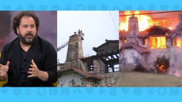 Incendio caserío okupado
