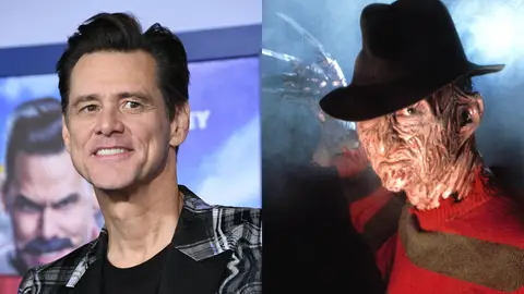 Jim Carrey y Freddy Krueger Jim Carrey y Freddy Krueger
