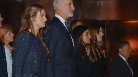 La familia real en un concierto La familia real en un concierto