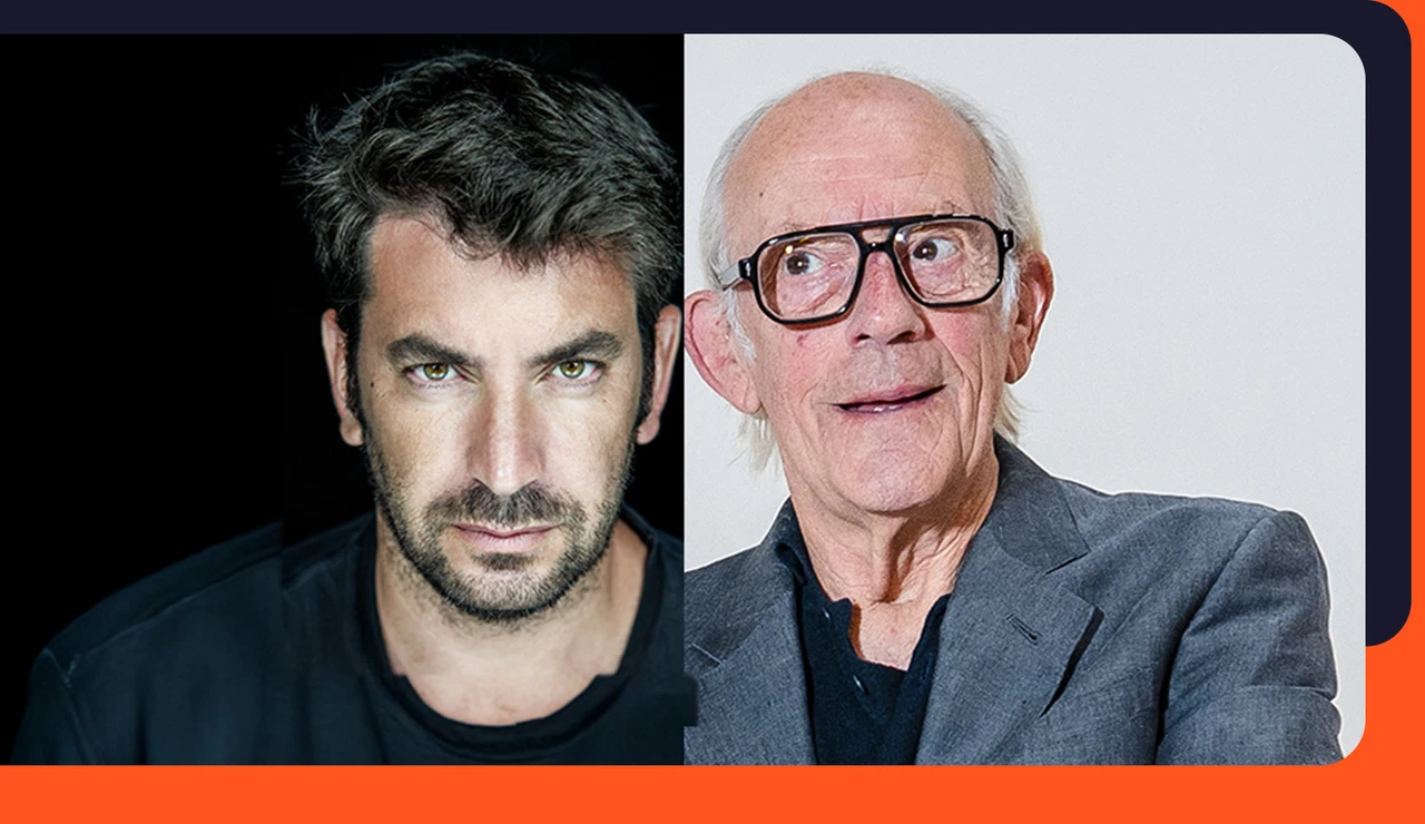Arturo Valls y Christopher Lloyd en El Hormiguero