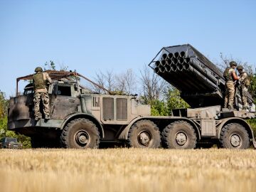 Imagen de soldados del ejército ucraniano
