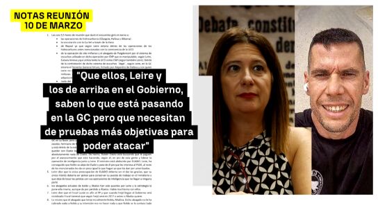 Las conversaciones de Leire D&iacute;ez, la 'fontanera del PSOE' con el excomandante Villalba, imputado en el caso Koldo