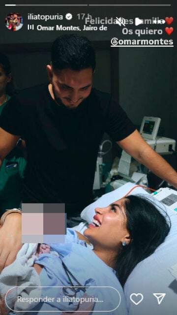 Omar montes y Lola Romero en el hospital