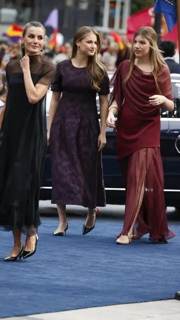 La reina Letizia, la princesa Leonor y la infanta Sofía La reina Letizia, la princesa Leonor y la infanta Sofía