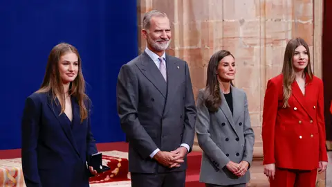 Familia real en las audiencias previas a los Premios Princesa de Asturias 2025 Familia real en las audiencias previas a los Premios Princesa de Asturias 2025